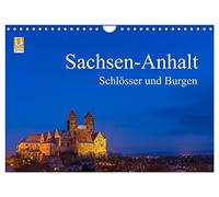 Calendrier 2027 · US Version · Saxe-Anhalt - châteaux et palais | Les sites historiques de Saxe-Anhalt sous leur plus beau jour · DIN A4 paysage · CALVENDO Calendrier mural
