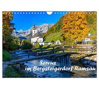 Calendrier 2027 · US Version · Servus, dans le village d'alpinistes de | Ramsau · Des paysages montagneux grandioses et de superbes sentiers de… · DIN A4 paysage · CALVENDO Calendrier mural