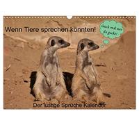 Calendrier 2027 · US Version · Si les animaux pouvaient parler ! Le | calendrier des citations drôles · Des expressions faciales amusantes et des… · DIN A3 paysage · CALVENDO Calendrier mural