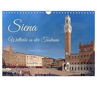 Calendrier 2027 · US Version · Sienne - Patrimoine mondial en Toscane | Sienne est considérée comme l'une des plus belles villes de Toscane et d'Italie · DIN A4 paysage · CALVENDO Calendrier mural