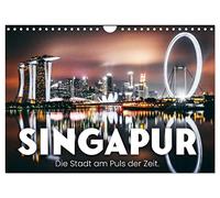Calendrier 2027 · US Version · Singapour - La ville au cœur de son époque | Modernité et tradition sous un même toit · DIN A4 paysage · CALVENDO Calendrier mural