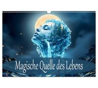 Calendrier 2027 · US Version · Source magique de vie | L'affinité entre l'eau, la nature et la silhouette féminine · DIN A3 paysage · CALVENDO Calendrier mural