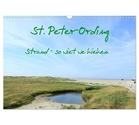 Calendrier 2027 · US Version · St. Peter-Ording | La plage · voilà ce qu'on voit · DIN A3 paysage · CALVENDO Calendrier mural