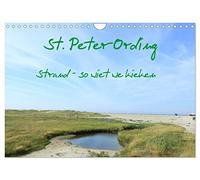 Calendrier 2027 · US Version · St. Peter-Ording | La plage · voilà ce qu'on voit · DIN A4 paysage · CALVENDO Calendrier mural