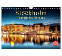 Calendrier 2027 · US Version · Stockholm - la Venise du Nord | Son paysage urbain, caractérisé par ses ponts et ses cours d'eau, vaut à… · DIN A4 paysage · CALVENDO Calendrier mural
