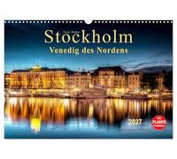 Calendrier 2027 · US Version · Stockholm - la Venise du Nord | Son paysage urbain, caractérisé par ses ponts et ses cours d'eau, vaut à… · DIN A3 paysage · CALVENDO Calendrier mural