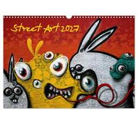 Calendrier 2027 · US Version · Street-Art 2027 | Art de rue · art dans les espaces publics · DIN A3 paysage · CALVENDO Calendrier mural