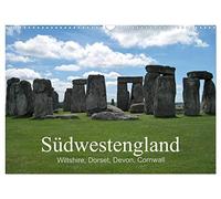 Calendrier 2027 · US Version · Sud-ouest de l'Angleterre | Un voyage à travers le sud-ouest de l'Angleterre · DIN A3 paysage · CALVENDO Calendrier mural