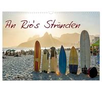 Calendrier 2027 · US Version · Sur les plages de Rio | Ipanema et Copacabana : là où le cœur de Rio rencontre l'océan · DIN A3 paysage · CALVENDO Calendrier mural