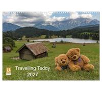 Calendrier 2027 · US Version · Teddy le voyageur 2027 | De superbes photos de mon Teddy prises lors de nos voyages à l'étranger · DIN A3 paysage · CALVENDO Calendrier mural