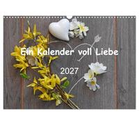 Calendrier 2027 · US Version · Un calendrier plein d'amour | Avec beaucoup d'espace pour vos effets personnels · DIN A3 paysage · CALVENDO Calendrier mural