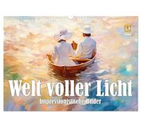 Calendrier 2027 · US Version · Un monde baigné de lumière | tableaux impressionnistes · L'art impressionniste, empreint de magie et de… · DIN A3 paysage · CALVENDO Calendrier mural