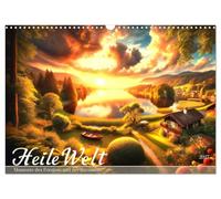 Calendrier 2027 · US Version · Un monde parfait : des instants de paix et | d'harmonie · Une année riche en scènes idylliques qui invitent à la rêverie · DIN A3 paysage · CALVENDO Calendrier mural