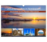 Calendrier 2027 · US Version · Un paradis de vacances au nord de Chypre | Un circuit sur la troisième plus grande île de la Méditerranée · DIN A3 paysage · CALVENDO Calendrier mural