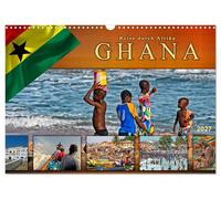 Calendrier 2027 · US Version · Un voyage à travers l'Afrique - Le Ghana | Le Ghana, un pays fascinant situé en Afrique de l'Ouest · DIN A3 paysage · CALVENDO Calendrier mural
