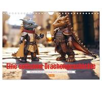 Calendrier 2027 · US Version · Une étrange histoire de dragon | La véritable raison pour laquelle les dragons n'ont pas encore disparu · DIN A4 paysage · CALVENDO Calendrier mural