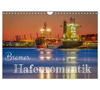 Calendrier 2027 · US Version · Une histoire d'amour au port de Brême | Romantisme industriel et envie de voyages hanséatiques · DIN A4 paysage · CALVENDO Calendrier mural