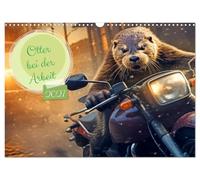 Calendrier 2027 · US Version · Une loutre au travail | Les loutres travailleuses : découvrez leurs aventures pleines d'ardeur · DIN A3 paysage · CALVENDO Calendrier mural
