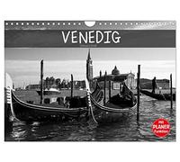 Calendrier 2027 · US Version · Venise en noir et blanc | Venise, la ville enchanteresse de la lagune, en noir et blanc · DIN A4 paysage · CALVENDO Calendrier mural