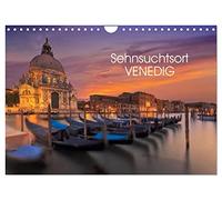 Calendrier 2027 · US Version · Venise, lieu de nostalgie | Les monuments emblématiques de Venise au lever et au coucher du soleil · DIN A4 paysage · CALVENDO Calendrier mural
