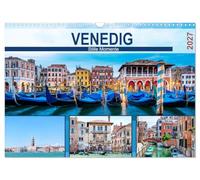 Calendrier 2027 · US Version · Venise - Moments de silence | Vues de Venise de jour comme de nuit · DIN A3 paysage · CALVENDO Calendrier mural