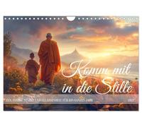 Calendrier 2027 · US Version · Viens avec moi dans le silence | Zen, force intérieure et sérénité pour toute une année · DIN A4 paysage · CALVENDO Calendrier mural
