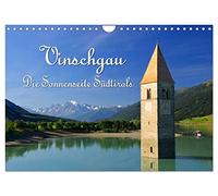 Calendrier 2027 · US Version · Vinschgau - Le côté ensoleillé du Tyrol du | Sud · Impressions de la haute vallée de l'Adige · DIN A4 paysage · CALVENDO Calendrier mural