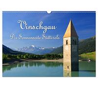Calendrier 2027 · US Version · Vinschgau - Le côté ensoleillé du Tyrol du | Sud · Impressions de la haute vallée de l'Adige · DIN A3 paysage · CALVENDO Calendrier mural