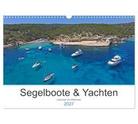 Calendrier 2027 · US Version · Voiliers et yachts - L'art de vivre | méditerranéen · Naviguer en Méditerranée autour de Majorque · DIN A3 paysage · CALVENDO Calendrier mural
