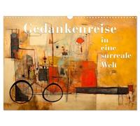Calendrier 2027 · US Version · Voyage mental dans un monde surréel | Une exploration abstraite des espaces de pensée créatifs · DIN A3 paysage · CALVENDO Calendrier mural