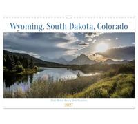 Calendrier 2027 · US Version · Wyoming, Dakota du Sud, Colorado | Un voyage à travers l'Ouest · DIN A3 paysage · CALVENDO Calendrier mural