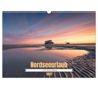 Calendrier 2027 · Vacances dans la mer du Nord à St. Peter-Ording | Impressions colorées de Sankt Peter-Ording · DIN A3 paysage · CALVENDO Calendrier mural