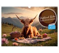 Calendrier 2027 · Vaches Highland | Des vaches des Highlands dans divers paysages et sous de magnifiques couchers… · DIN A3 paysage · CALVENDO Calendrier mural
