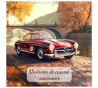 Calendrier 2027 · Voitures de course anciennes | Plongez dans l'histoire palpitante de la course automobile et laissez-vous… · 30 × 30 cm carré · CALVENDO Calendrier mural