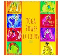 Calendrier 2027 · Yoga Power couleurs - Yoga asanas en relation avec les