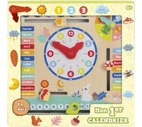 Calendrier 30cm en bois multicolore TU