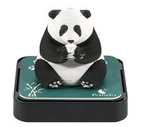 Calendrier 3D 2025 à arracher - 365 jours - Calendrier de bureau avec lumières et socle - Utilisez des sculptures en papier d'art - Calendrier Time Piece pour des cadeaux créatifs pour Noël (panda)
