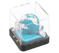 Calendrier 3D 2025 à arracher - 365 jours de bureau avec lumières et socle - Utilisez des sculptures en papier d'art - Calendrier Time Piece pour Noël (Terre bleue)