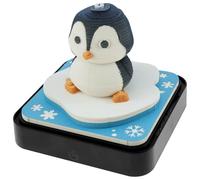 Calendrier 3D 2025 - Motif pastèque - En papier - 8,7 x 8,7 x 6 cm - Cadeau pour Noël, Thanksgiving, anniversaire de mariage, Saint-Valentin - Pingouin