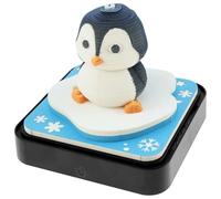 Calendrier 3D 2026 à déchirer - Calendrier de bureau 365 jours avec lumières et socle - Utilisez des sculptures en papier d'art - Calendrier Time Piece pour des cadeaux créatifs pour Noël (pingouin)