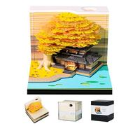 Calendrier 3D 2026 à détacher, calendrier de bureau avec lumières LED, calendrier de table avec bloc-notes et porte-stylos, post-it pour calendrier, cadeau créatif pour Noël, décoration de la maison