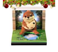 Calendrier 3D 2026, animal 3D, bloc-notes, calendrier de bureau avec couverture en acrylique | pour maison, bureau, école, dortoir, appartement, chambre d'enfant, vacances, voyage, fête, jour de la
