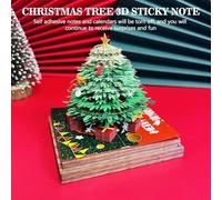 Calendrier 3D 2026, bloc-notes 3D 2026, maison de sapin de Noël panoramique pour cadeaux ou décorations