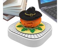 Calendrier 3D 2026, Bloc-Notes 3D Halloween, Bloc-Notes à Détacher Lumière LED pour Bureau Étudiants Assistants Secrétaires Maison Professeurs