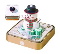 Calendrier 3D 2026 - Bloc-notes coupé en papier Snowman, décoration de bureau de festival | Tapis déchiré avec structure sculptée, cadeau de vacances créatif pour Noël, étude à domicile, bureau