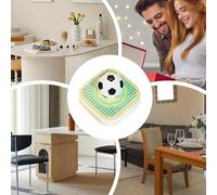 Calendrier 3D 2026 - Bloc-notes découpé et déchirable en forme de football - Mini calendrier de bureau à lame 3D - Pour la décoration de bureau Noël Déménagement Bureau