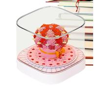 Calendrier 3D 2026,Bloc-Notes Rose à Feuilles Détachables Calendrier 3D - Bloc Notes Sculpture Papier Artisanat - Pour École Étagère Table Bureau Travail Noël Nouvel An Femmes Enseignantes Étudiantes