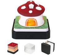 Calendrier 3D 2026, calendrier 2026, bloc-notes 3D en forme de champignon, bloc-notes créatif, notes adhésives avec calendriers hebdomadaires et lumières LED, pour décoration de bureau