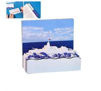 Calendrier 3D 2026, calendrier 3D 2026, motif de navire de guerre déchiré à la main, exquis créatif et antiadhésif, notes adhésives à faire soi-même pour le bureau, la maison, cadeaux, ornements