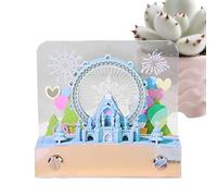 Calendrier 3D 2026, calendrier 3D en papier détachable à grande roue - Notes d'horlogerie adhésives pour Noël, planification, travail, vacances, bureau, école